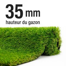 35 mm – 2m×6m - Soit 12m² - Gazon Synthétique - Mgs - Tecnomat