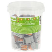 Pot De 50 Bornes De Connexion Automatique S222 2,3 Et 5 Entrées-wago - Bricoman