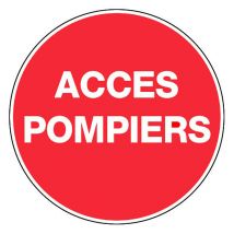 Panneau Accès Pompiers - Rigide Ø80mm - 4021416 - Bricoman