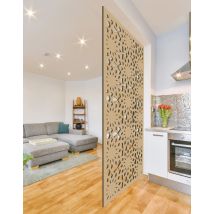 Cloison De Séparation Bois Moucharabieh Mdf Claustra L.100xh.200xe.3cm - Bricoman