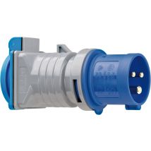 Adaptateur Avec Fiche Électrique Cee P17 Prise De Courant Clapet À Fermeture Automatique - 16a/230v - Bricoman