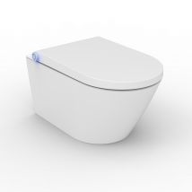 Bernstein - Toilettes Japonais Céramique, Wc Japonais Lavant Avec Led - 59,3x38,4x38cm - Basic 1102 - Bricoman