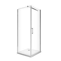 Douche De 8 Mm Avec Porte À Battant Et Paroi Fixe Laterale H.200 (receveur Non Inclu)– 77-79 Porte X 68,5-70,5 Fixe - Tecnomat