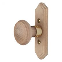 Poignée De Fenêtre Crémone Bois, Bois Brut - Bricoman