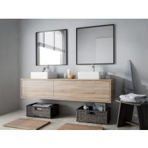 Meuble Sous Vasque Suspendu - Coloris Naturel Clair - L150 Cm - Isaure Ii - Tecnomat