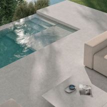 Carrelage Terrasse Somport Light 90x90 Cm Effet Béton Antidérapant R11 - Bricoman