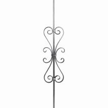 Barreau Avec Motif En Volutes Central - Hauteur 900mm Largeur 180mm Carré De 12mm - Fer Forgé - À Souder - Bricoman