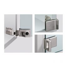 Charnière Pour Porte Vitrée Et 5160 Nickelée.ma Type De Charnière Ici Hettich - Bricoman