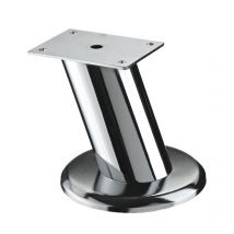 Pied Meuble Design Hettich Fixe Acier Chromé Gris - Bricoman