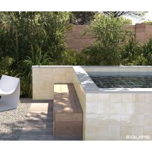 Carrelage Extérieur Piscine Carré Beige Brillant 15x15 Cm Spa&pools Canvas - Bricoman