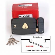 Serrure Monopoint Klose Besser En Applique À Fouillot Horizontale 140x92mm - (similaire Jpm Cisa....) 3 Clés - Bricoman
