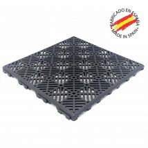 Lot De 24 Dalles Auto-ventilées 30x30x1,5cm (≈2m² - Gris Forgé) - Pour L’hôtellerie, Chambres Froides, Garde-manger, Bar, Zones Humides - Bricoman