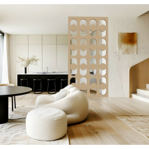 Cloison Amovible De Séparation : Type Claustra Décorative Groovy Mdf Brut L.88 X H.135 X P.1,9 Cm : Par Ad Lyon - Bricoman