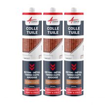 Mastic Colle Tuiles Polyuréthane Hybride: Arcamastic Joint Et Colle Terre Cuite - 290 Ml X 3 - Arcane Industries - Bricoman