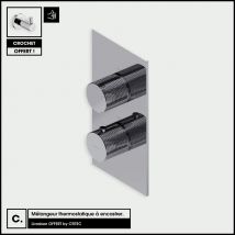 Mélangeur Thermostatique De Douche Et Baignoire - Avec Crochet Offert | Contour | Chrome - Bricoman