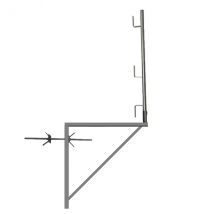 1 Console D'Échafaudage Zinguée 1.00m X 1.00m - Tube Rond - 110011009/01 - Bricoman