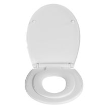 Abattant Wc Avec Frein De Chute En Plastique Blanc Family - Tecnomat