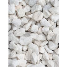 Crystal White Gravier Marbre Concassé 800kg Minibag 0,5m3 (12 - 25mm) - Bricoman