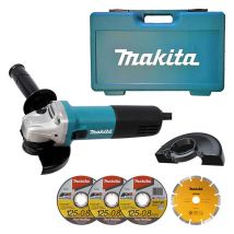 Meuleuse Makita 840w 9558hnrgk1 - Kit D'Accessoires - Bricoman