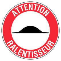 Panneau Attention Ralentisseurs - Rigide Ø300mm - 4062419 - Bricoman