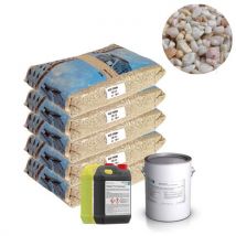 Moquette De Pierre - Kit Complet 8m² - Teinte : Blanc Lez - Creation Sud - Bricoman