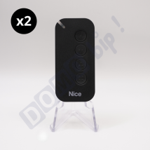 Lot De 2 Télécommandes Nice Mygo4 (mygo 4) - 4 Boutons - 433,92 Mhz - Rolling Code - Portails Et Garages Nice + 1 Goodies Domobip - Tecnomat