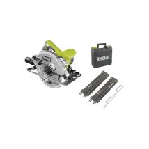 Scie Circulaire Ryobi 1600w 66mm - 2 Guides De Coupe 84 Cm - Rcs1600-ksr - Bricoman