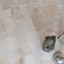 Albedo Pierre - Travertin Opus Premier Choix - Light Premium - Vendu Par Carton - Set De 0,74m2 - Bricoman