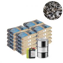 Moquette De Pierre - Kit Complet 33m² - Teinte : Gris Flanelle - Bricoman