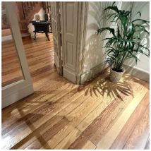 Parquet Massif En Pin De Première Qualité Sans Nœuds 20,80 M²/boîte 200x13x2 Cm (80lames) - Tecnomat