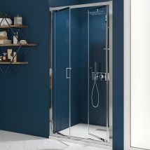 Porte De Douche 2 Portes Battantes Smart Express L 90cm - Bricoman