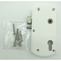 Serrure Modulox Blanc Pour Portail Battant À Pêne Levant Court Af394685 - Tecnomat