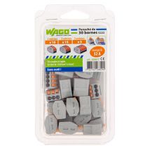 Wago-panaché De 30 Bornes De Connexion Automatique 2, 3 Et 5 Entrées Blibox S222 Wago - Bricoman