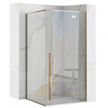 Cabine De Douche Rea Fargo 90x120 Gold - Bricoman