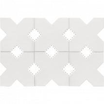 Carrelage Sol / Mur Forme Croix 12x12 Cm Kasbah Base Bone - Bricoman