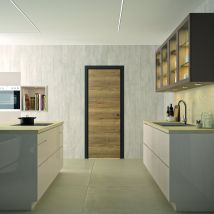 Bloc Porte Isotherme Chêne Authentique - Poussant Gauche Et Ajustable - L830mm - Bricoman