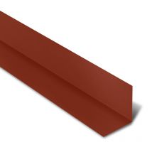 Rive Contre Mur 2100 Mm Acier Laqué | Rouge Tuile | Ral 8012 - Bricoman