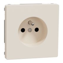 Prise De Courant 2p+t D-life Schneider Electric - Mécanisme + Enjoliveur - Blanc Sable - Tecnomat