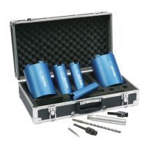 Coffret De 5 Trépans Diamantés Usage À Sec 38/52/68/117/127 - Makita P-74712 - Bricoman