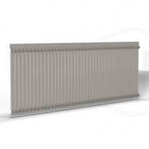 Kit Occultant Pvc Pour Panneaux Rigide Haut 103 X Larg 250 Cm Gris 7039 - Bricoman