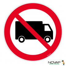 Panneau Interdit Aux Poids Lourds - Rigide Ø 300mm - 4060354 - Bricoman