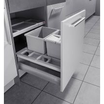 Poubelle De Cuisine Encastrable Pour Meuble Coulissant 30l Hailo Separato K 600 - Bricoman