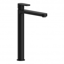 High Faucet For Design Washbasin In Matte Black | Amalfi - Bricoman