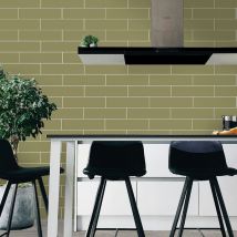 Carrelage Mur Mat Ceragni Lisse Vert 3381 | M10x40 (carton Avec 25 Unités = 1 M2) - Bricoman