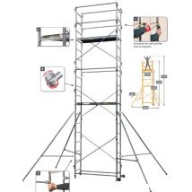 Echafaudage Pour Hauteur De Travail 6m70 Sten Xl 6.70m Centaure - Bricoman