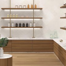 Carrelage Mur Effect Zellige Blanc Mat. Tabarca Blanco Mate 15x15cm - Bricoman