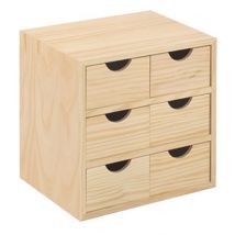 Cajonera 3x2 Pino S/barn - Bricoman
