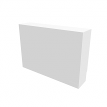 Cache Nourrice Plomberie Atole En Acier Blanc - Largeur Fixe - Taille 2 : 450 X 650 X 150 Mm - Bricoman