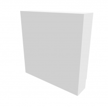 Cache Nourrice Plomberie Atole En Acier Blanc - Largeur Fixe - Taille 5 : 650 X 650 X 150 Mm - Bricoman