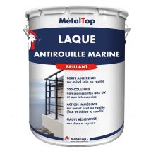 Laque Antirouille Marine - Metaltop - Orange Saumon - Ral 2012 - Pot 5l - Bricoman